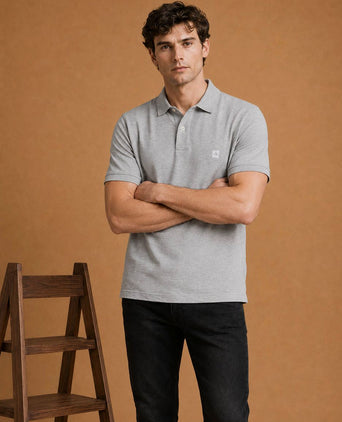 The rene poloshirt grijs