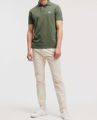 The rene poloshirt olijfgroen
