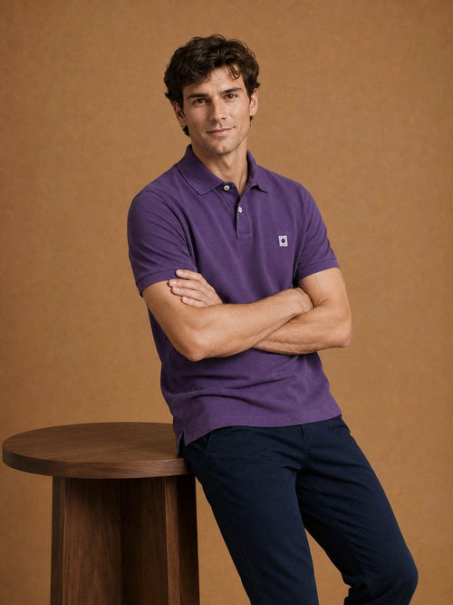 The rene poloshirt paars