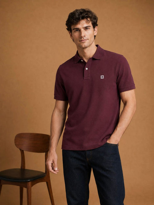 The rene poloshirt burgundy