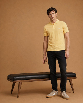The rene poloshirt geel