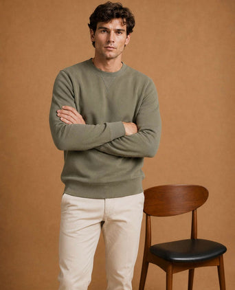 The george sweater olijfgroen