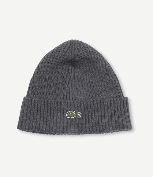 Knitted muts wol antraciet