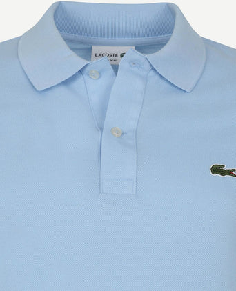 Lacoste pique poloshirt lichtblauw | Slim-fit