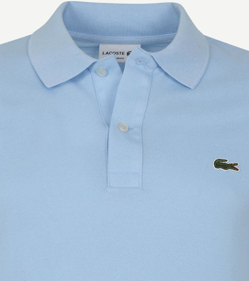 Lacoste pique poloshirt lichtblauw | Slim-fit