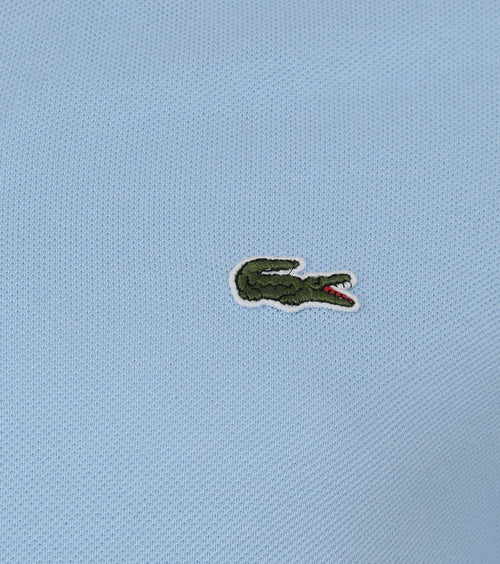 Lacoste pique poloshirt lichtblauw | Slim-fit