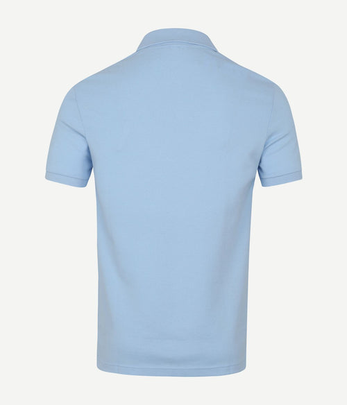 Lacoste pique poloshirt lichtblauw | Slim-fit