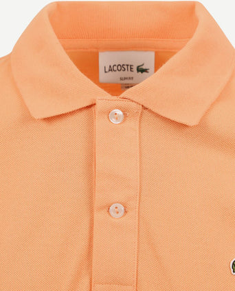 Lacoste piqué poloshirt oranje | Slim-fit