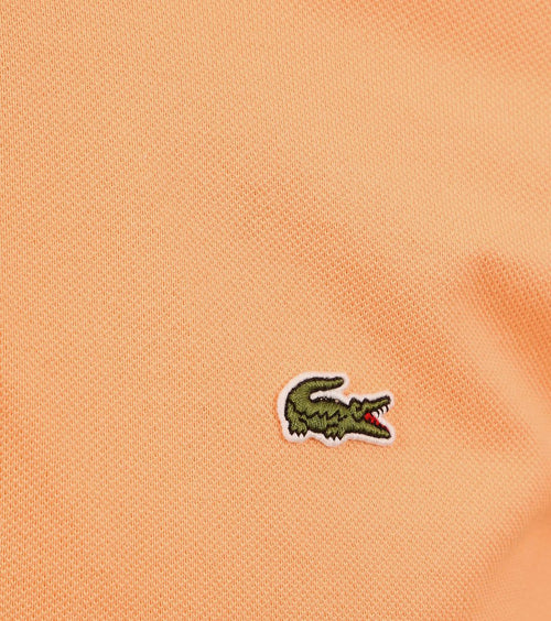 Lacoste piqué poloshirt oranje | Slim-fit