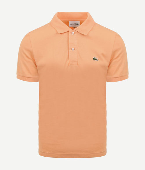 Lacoste piqué poloshirt oranje | Slim-fit