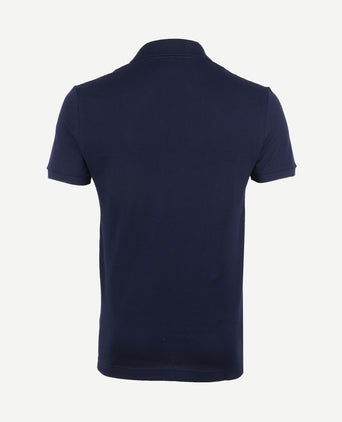 Poloshirt pique donkerblauw