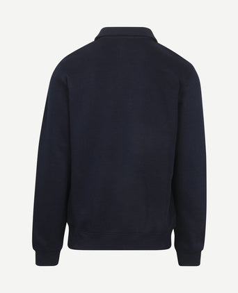 Sweatshirt poloshirt donkerblauw
