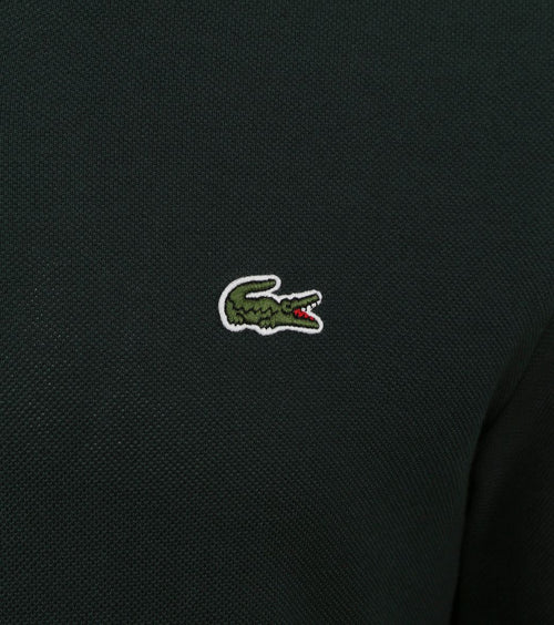 Lacoste poloshirt lange mouwen donkergroen | Slim-fit