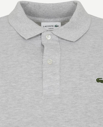 Lacoste poloshirt licht grijs | Slim-fit