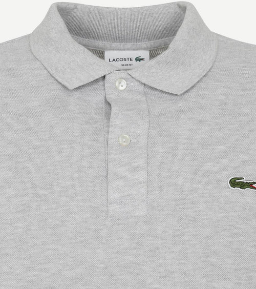 Lacoste poloshirt licht grijs | Slim-fit