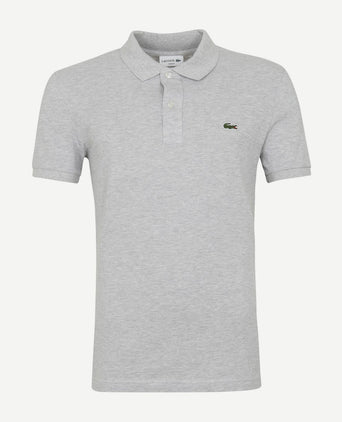 Lacoste poloshirt licht grijs | Slim-fit