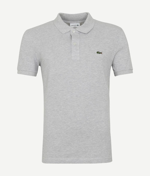 Lacoste poloshirt licht grijs | Slim-fit