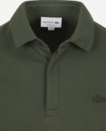 Lacoste poloshirt paris piqué donkergroen | Slim-fit