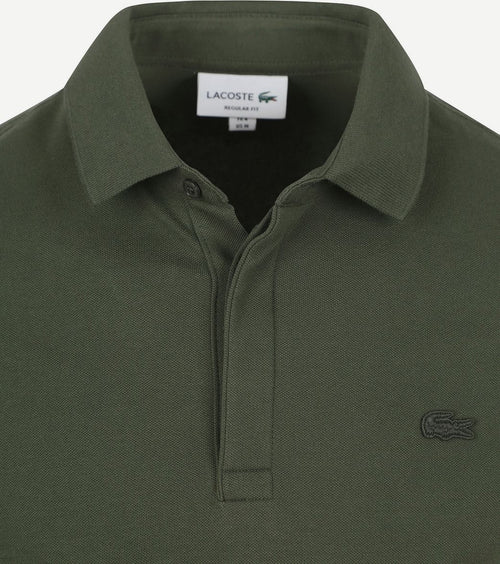 Lacoste poloshirt paris piqué donkergroen | Slim-fit