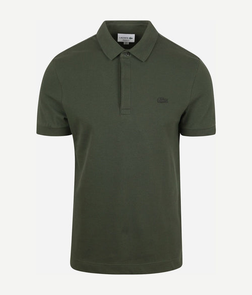 Lacoste poloshirt paris piqué donkergroen | Slim-fit