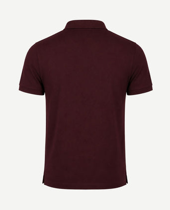 Poloshirt pique aubergine