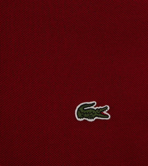 Lacoste poloshirt pique bordeaux | Slim-fit