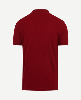 Poloshirt pique bordeaux