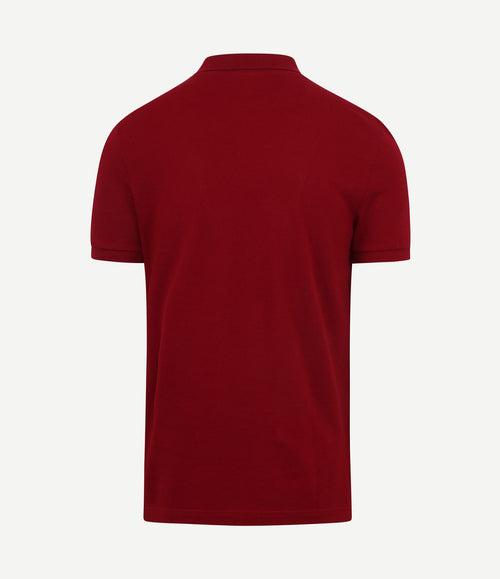 Poloshirt pique bordeaux