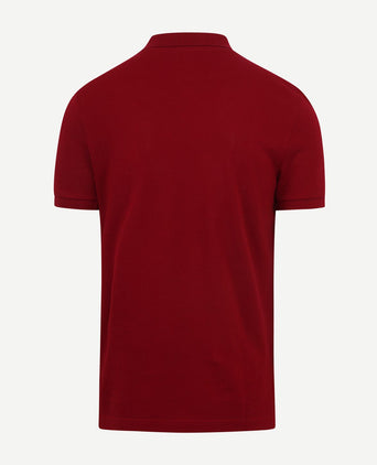 Lacoste poloshirt pique bordeaux | Slim-fit
