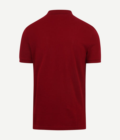Lacoste poloshirt pique bordeaux | Slim-fit
