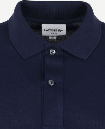 Lacoste poloshirt pique donkerblauw | Slim-fit
