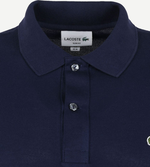 Lacoste poloshirt pique donkerblauw | Slim-fit