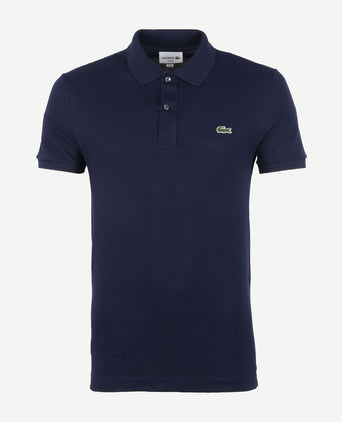 Lacoste poloshirt pique donkerblauw | Slim-fit