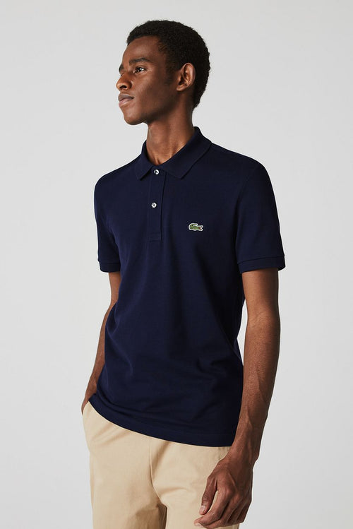 Lacoste poloshirt pique donkerblauw | Slim-fit