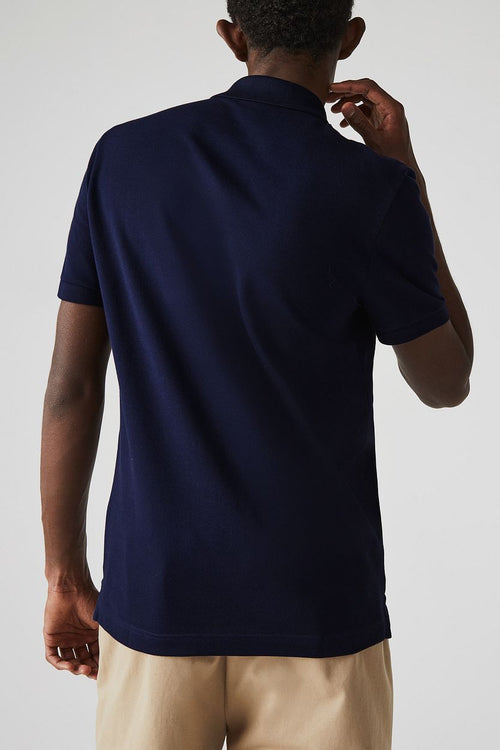 Lacoste poloshirt pique donkerblauw | Slim-fit