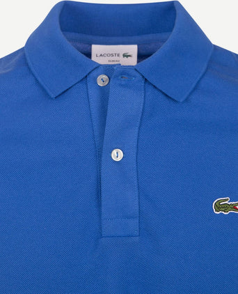 Lacoste poloshirt pique kobaltblauw | Slim-fit