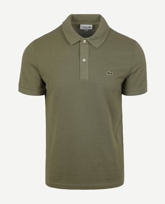 Lacoste poloshirt pique olijfgroen | Slim-fit