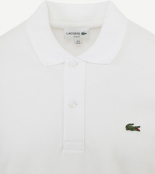 Lacoste poloshirt pique wit | Slim-fit