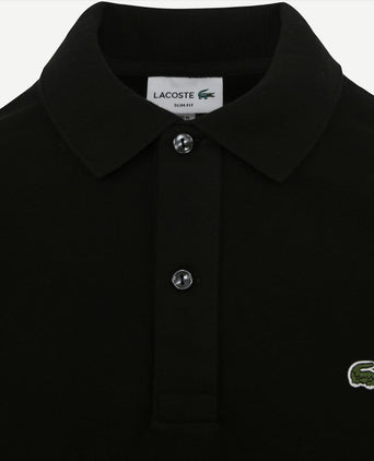 Lacoste poloshirt pique zwart | Slim-fit