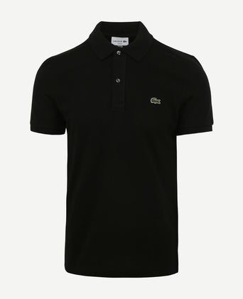Lacoste poloshirt pique zwart | Slim-fit