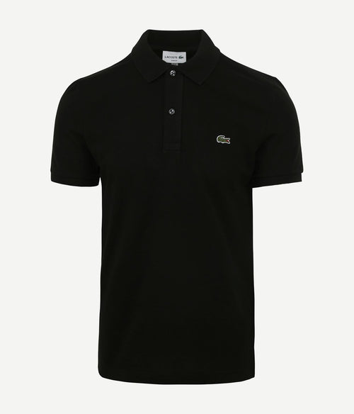 Lacoste poloshirt pique zwart | Slim-fit