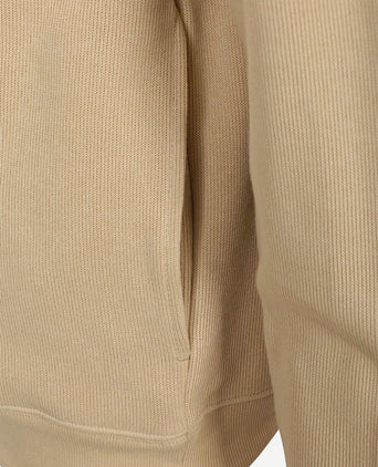 Pullover zipper beige