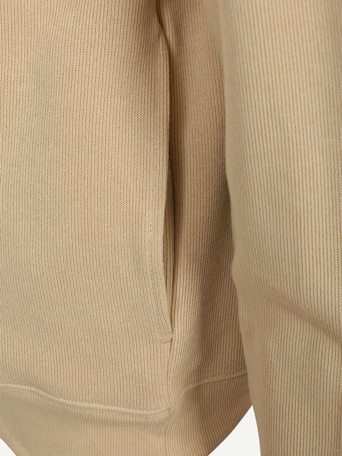 Pullover zipper beige