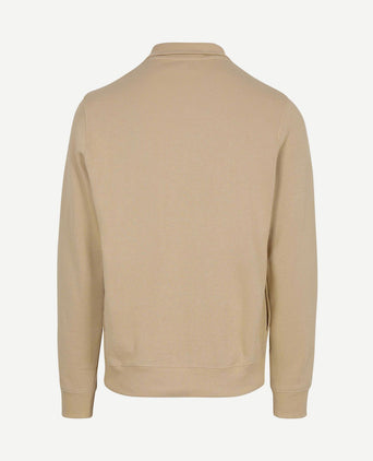 Pullover zipper beige