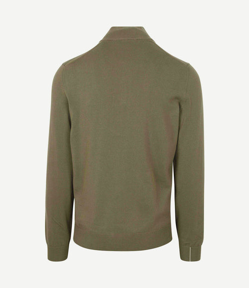 Pullover zipper groen