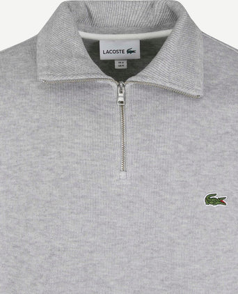 Pullover zipper lichtgrijs