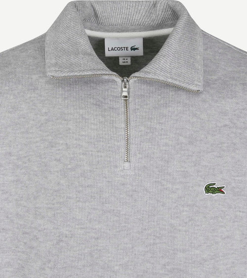 Lacoste pullover zipper lichtgrijs | Regular-fit