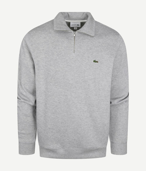 Lacoste pullover zipper lichtgrijs | Regular-fit