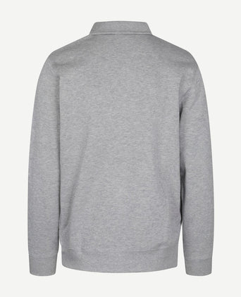 Pullover zipper lichtgrijs