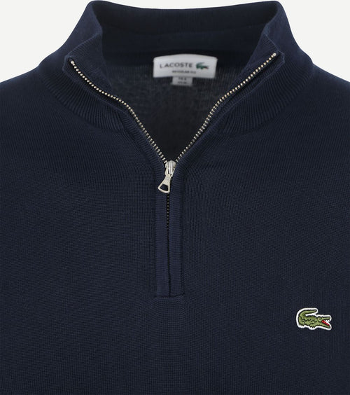 Lacoste pullover zipper donkerblauw | Regular-fit